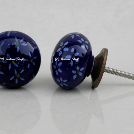 Navy Blue Flat Knob (1)